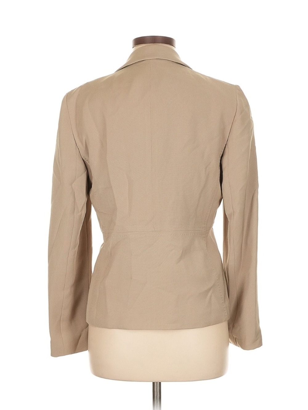Beige Tailored Women's Blazer - Classic Suit Jacket